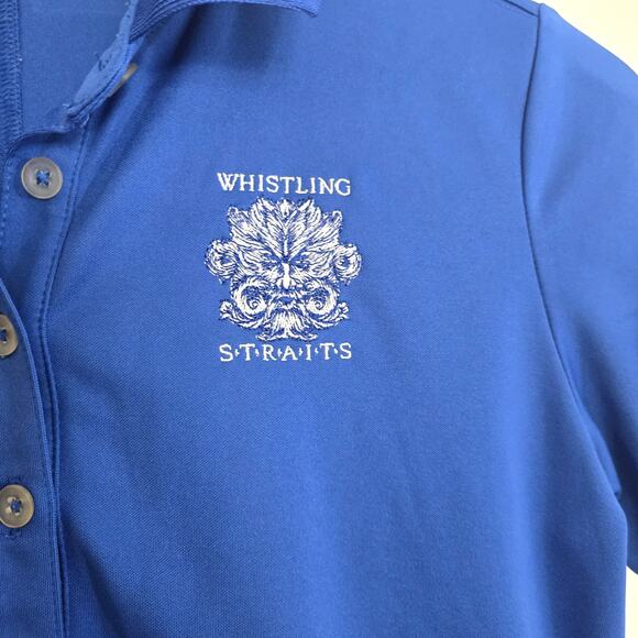 Whistling Straits Nike Golf Polo Blue Dri-Fit Women's Small - Picture 3 of 5